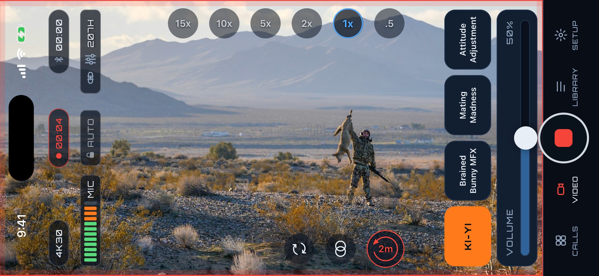 Pro Video filming wide while PREYR plays a call