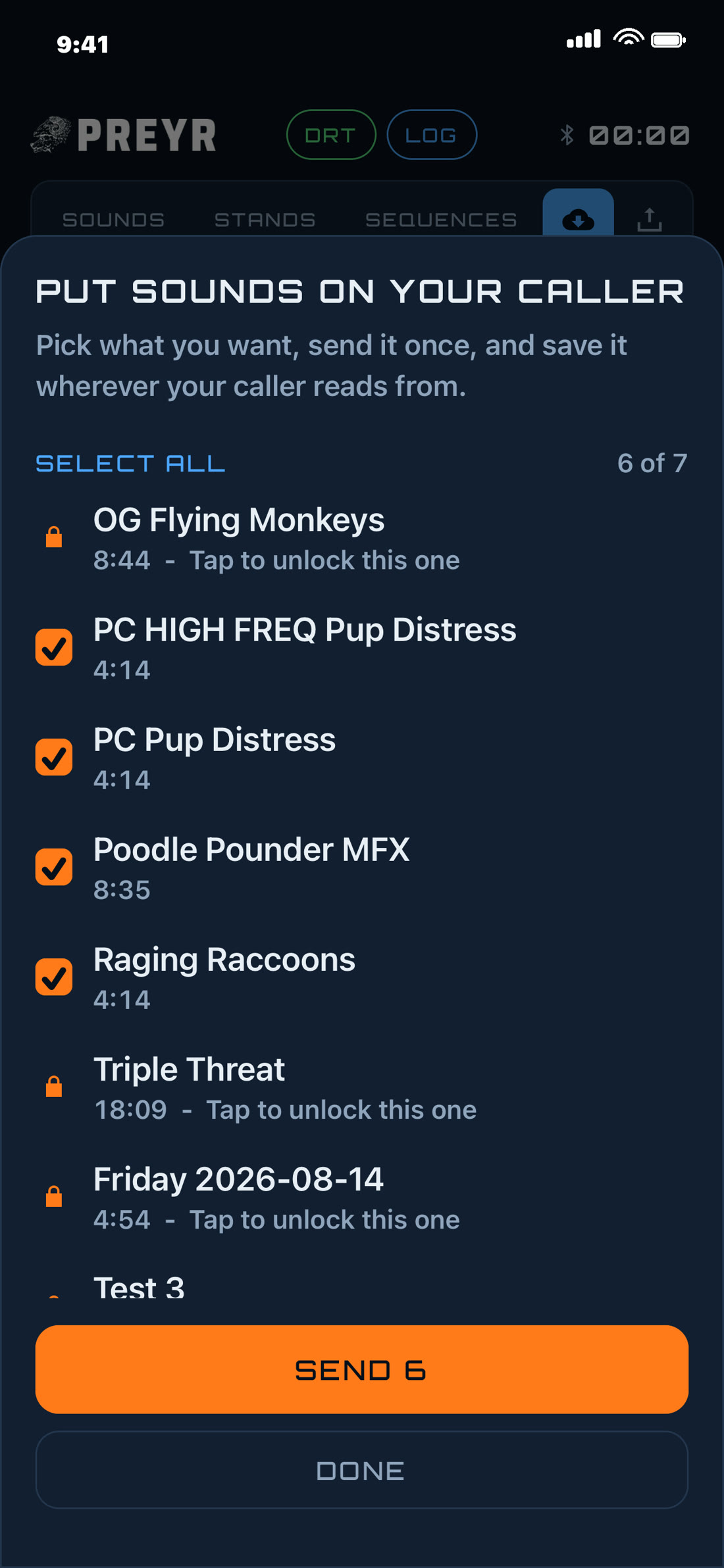 Put sounds on your caller